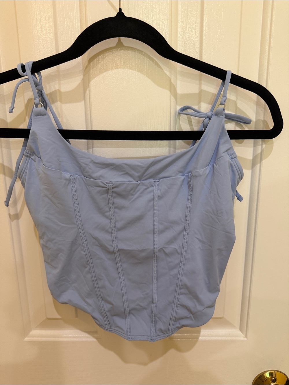 Hollister Pale Blue Tie-Strap Tank Top